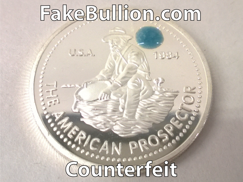 silver testing solution turns other colors on low purity or fake silver