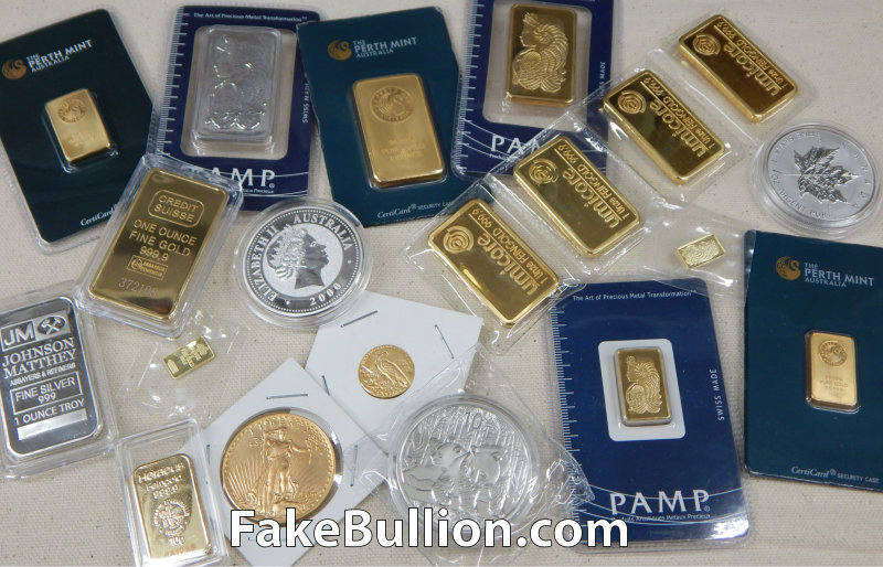 Counterfeit platinum PAMP Suisse bar in fake packaging surfaces