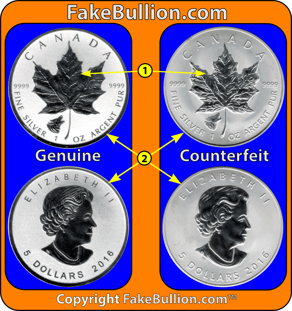 2016 Canadian Silver Maple Wolf Privy Reverse Proof 1 Ounce Silver