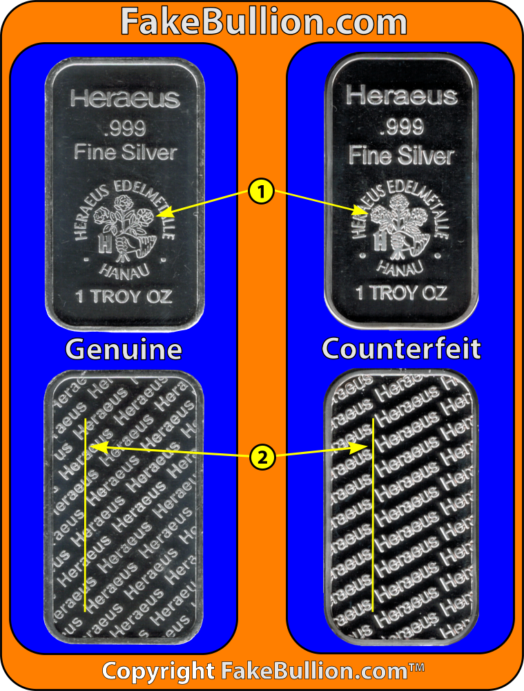 Heraeus 1 Ounce Silver Bar