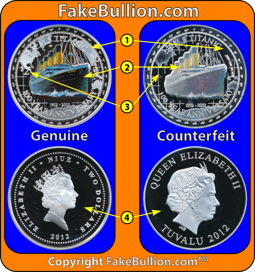 2012 Niue RMS Titanic 100 Year Anniversary Proof 1 Oz Silver Coin
