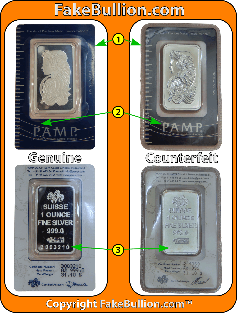 Pamp Suisse Fortuna 1 Ounce Silver Bar in Assay Card (Gen 2)