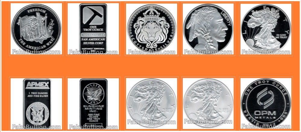 fake bullion database